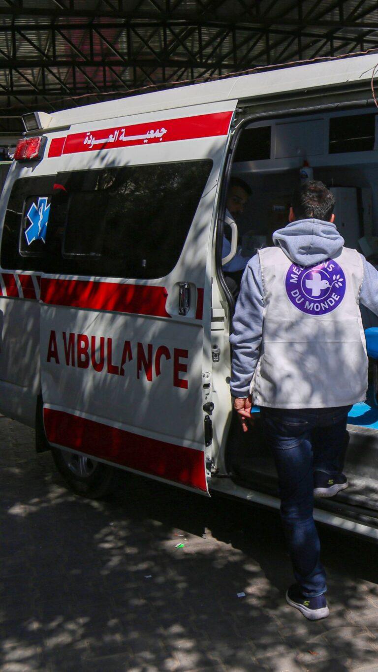 Clique mobile de Médecins du Monde | Gaza avril 2024 © MdM Suisse