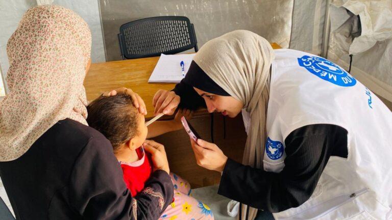 Poste de consultation médicale à Al-Zaytoun, Gaza. 2025 © Médecins du Monde