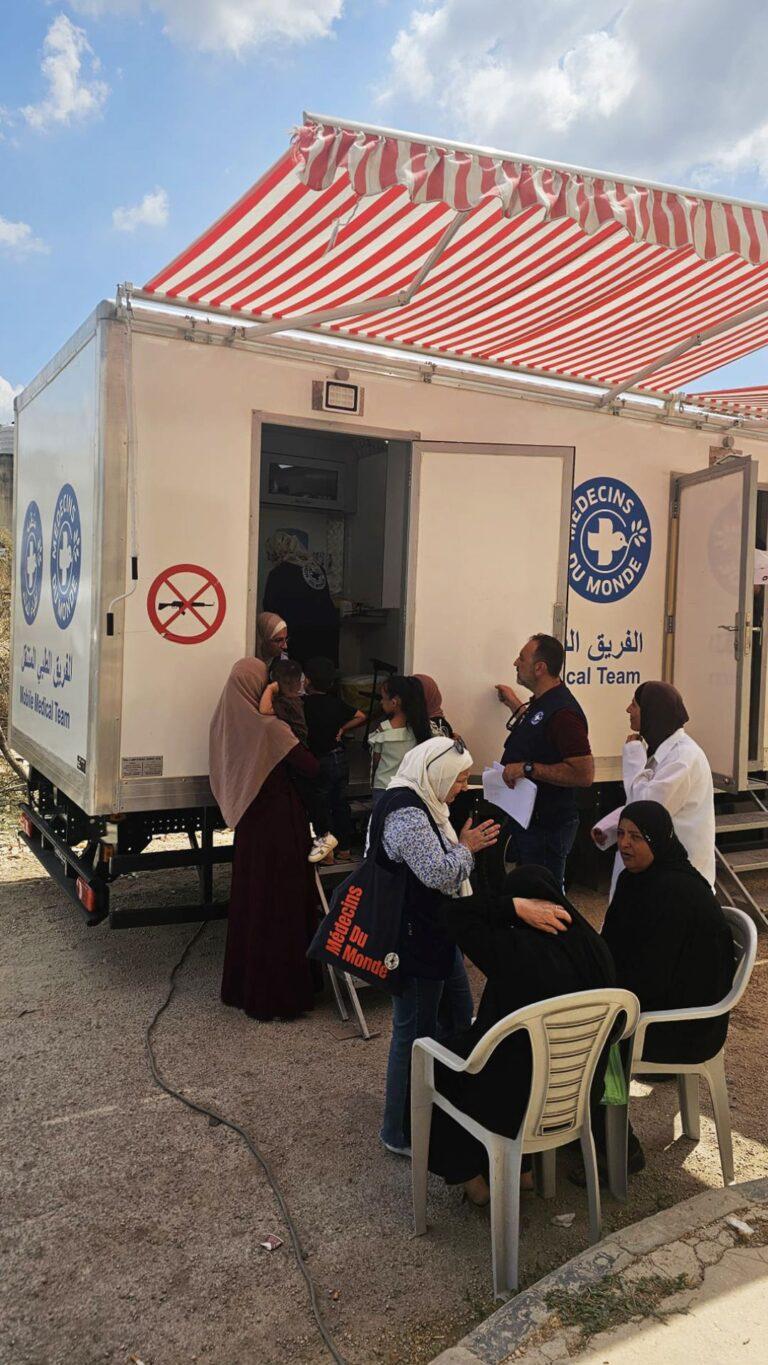 Equipe médicale de Médecins du Monde à Jenin, Cisjordanie. Septembre 2024 © MdM
