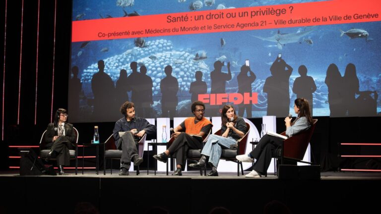 Forum La santé: un droit ou un priviliège ? au FIFDH - Festival du film et forum international sur les droits humains de Genève. © Manon Voland