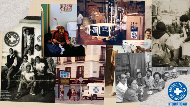 Des équipes de Médecins du Monde à travers les décennies, depuis 1980.