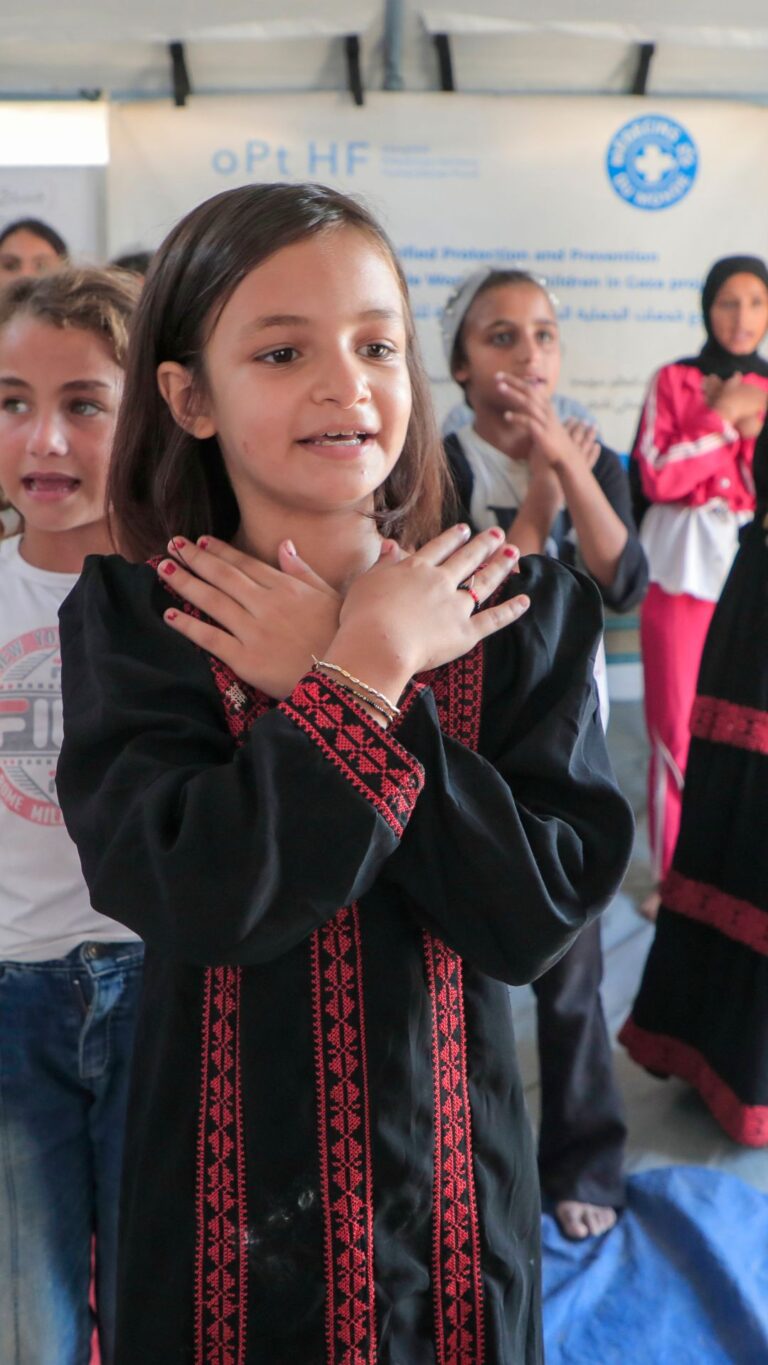 Gaza, novembre 2025. Activités récréatives pour les enfants. Tawheed shelter © Médecins du Monde