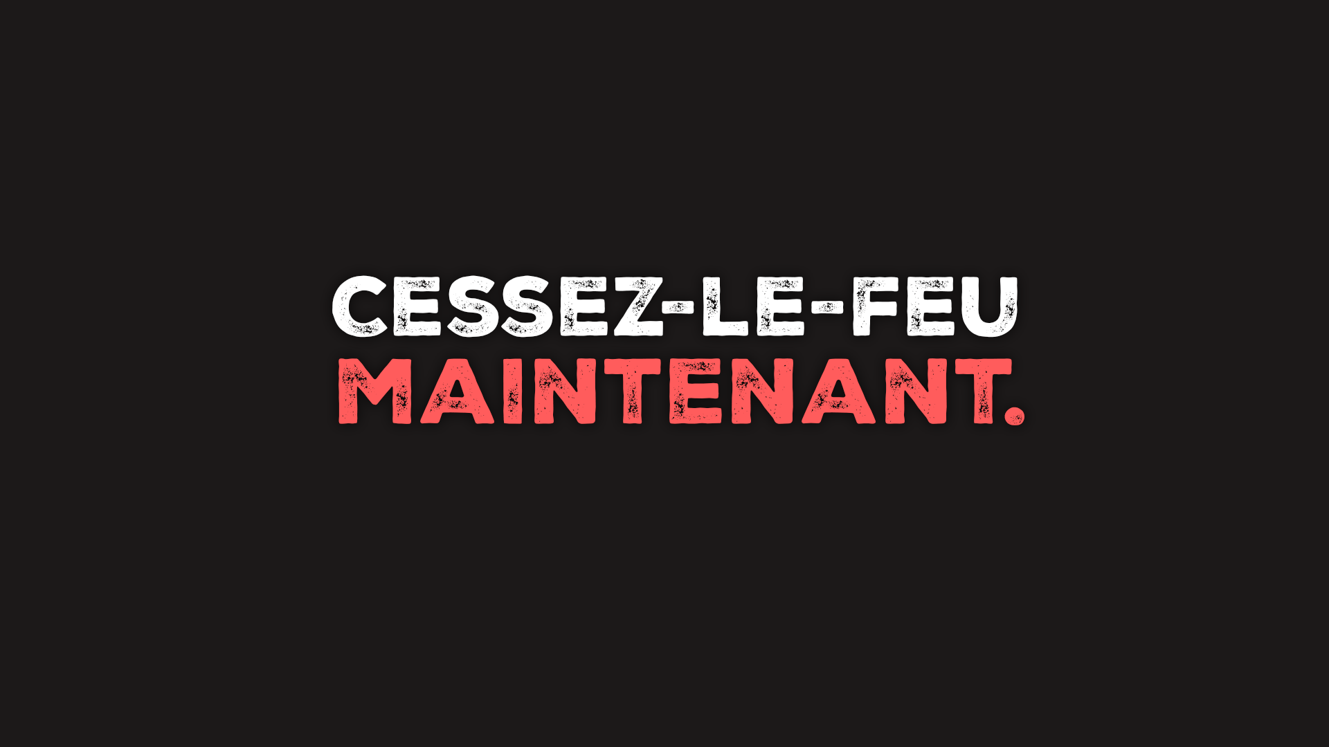 CEASIFIRE NOW - MÉDECINS DU MONDE SUISSE