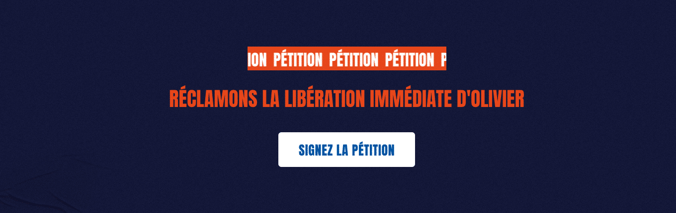Signez la pétition pour la libération d'Olivier Vandecasteele amnesty belgique